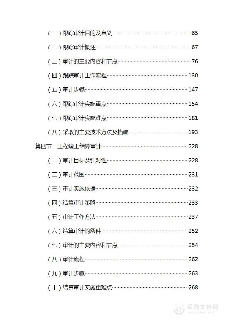 招标代理审计项目投标方案