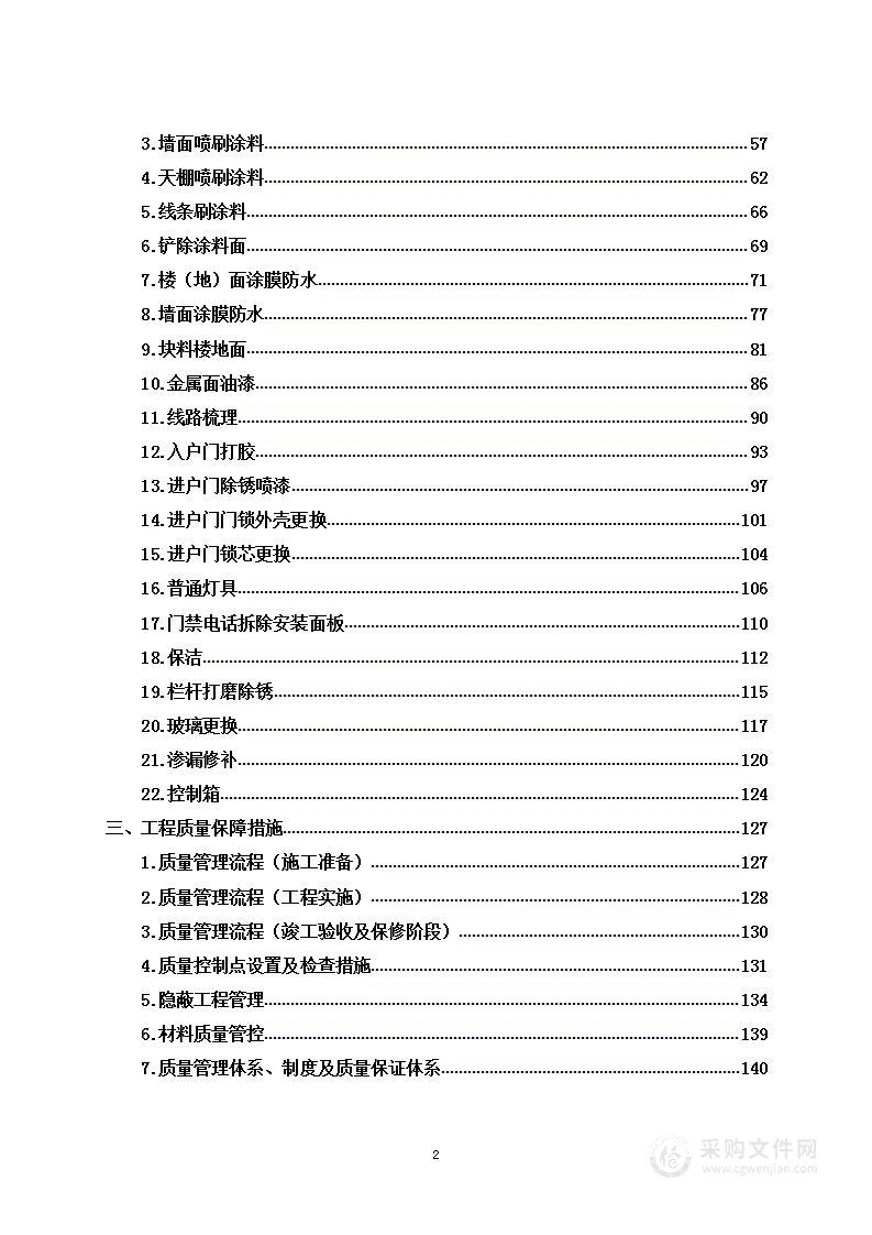 空置房维修工程投标方案