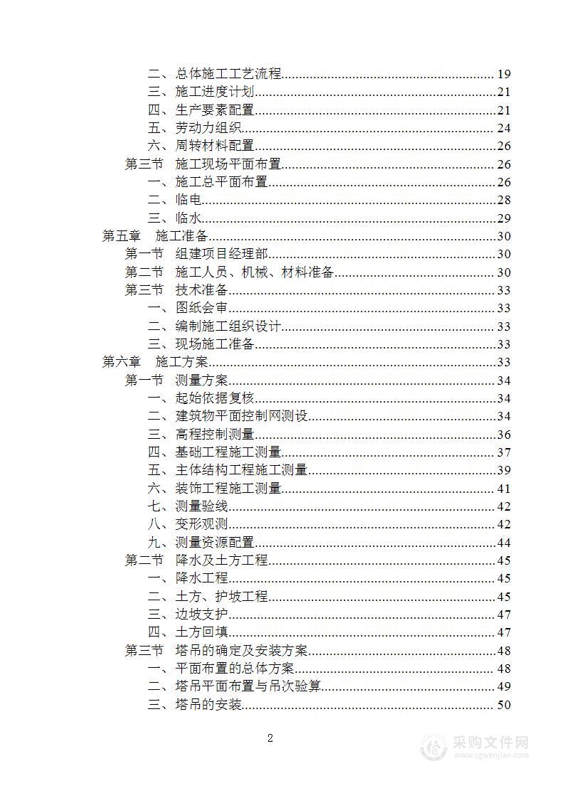 北京某大学综合教学楼投标施工组织设计