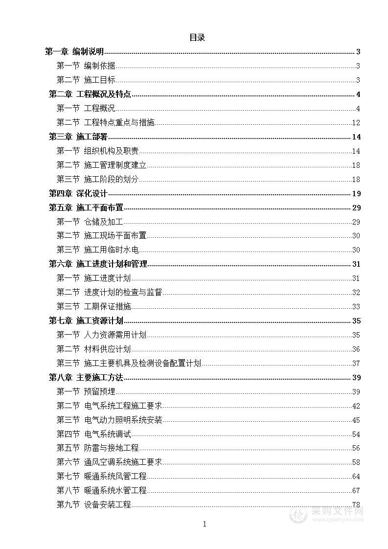 建筑机电安装工程施工组织设计