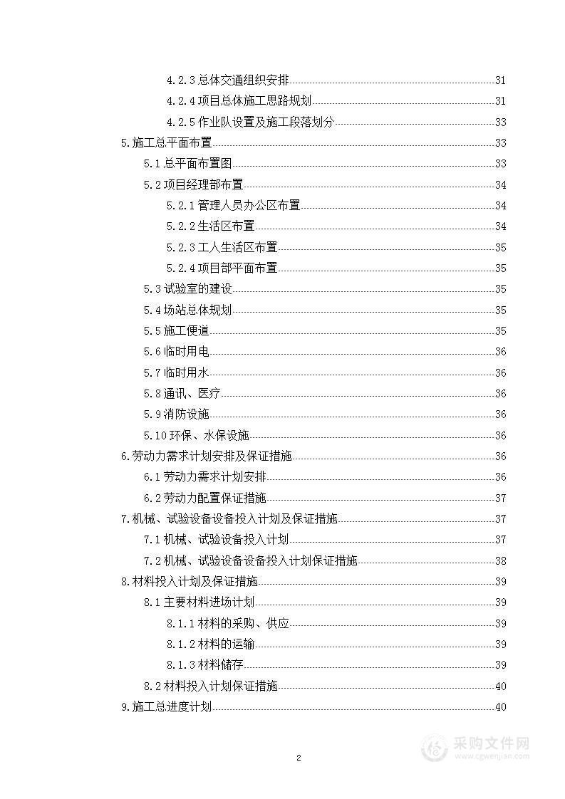 公路工程技术标（总承包）