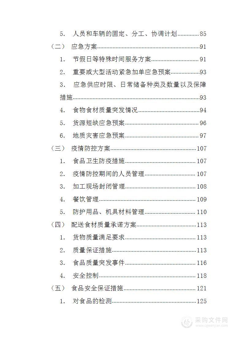 副食品配送采购方案148页