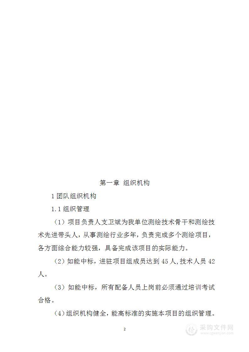 测绘服务项目投标方案