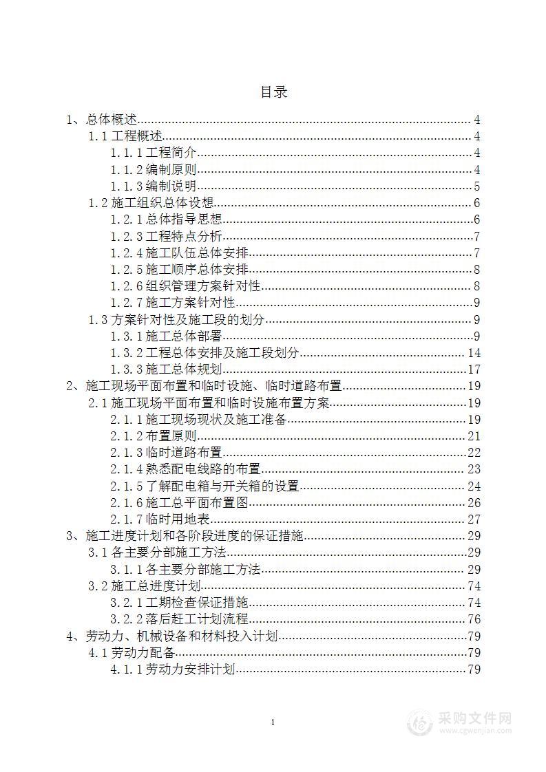 商业街装修改造项目投标方案