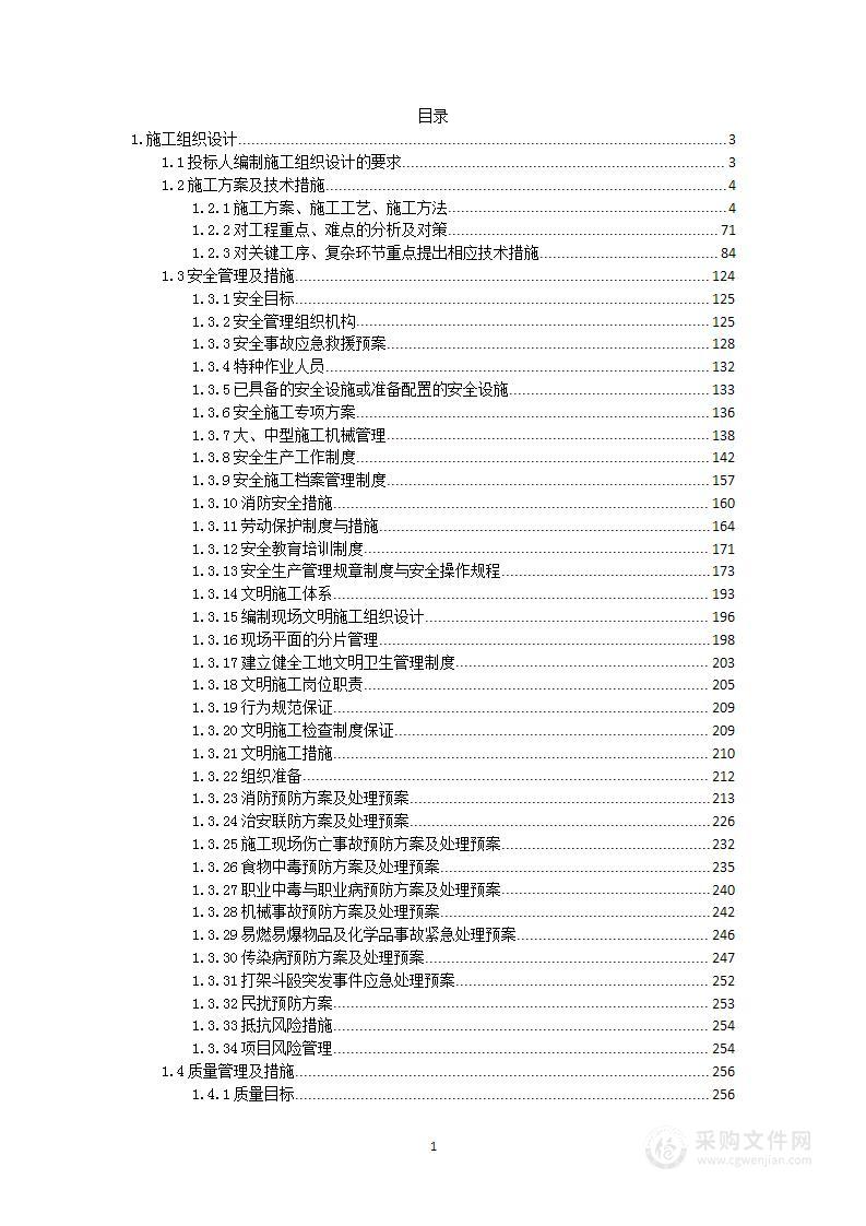 水电站检修项目投标方案