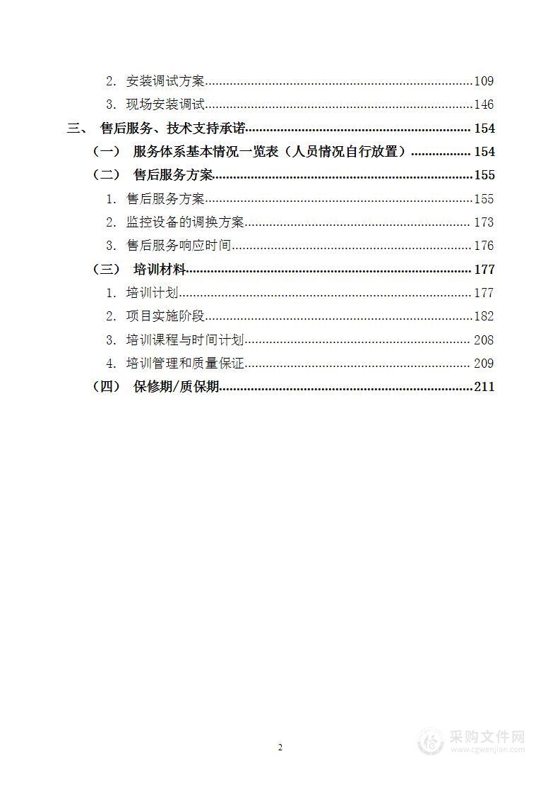 监控设备改造项目 投标方案（212页）