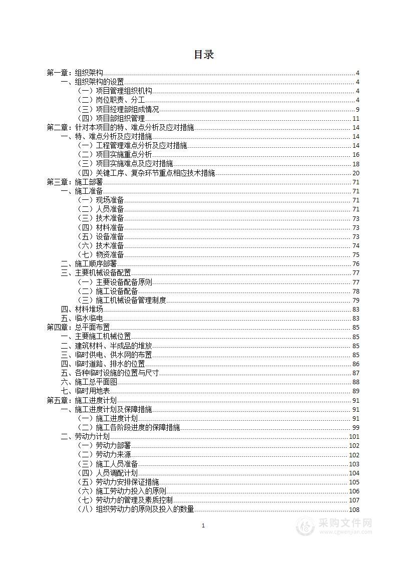 建设工程项目投标方案