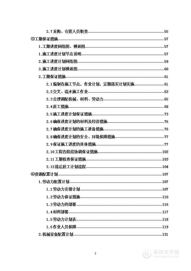 道路改造提升工程项目投标方案