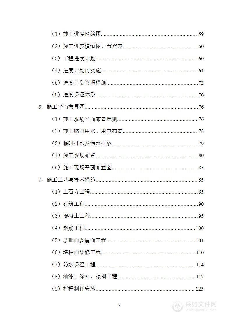 土建劳务工程项目投标方案