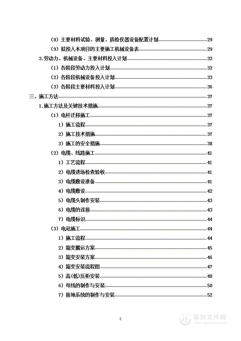 电力杆线迁改工程