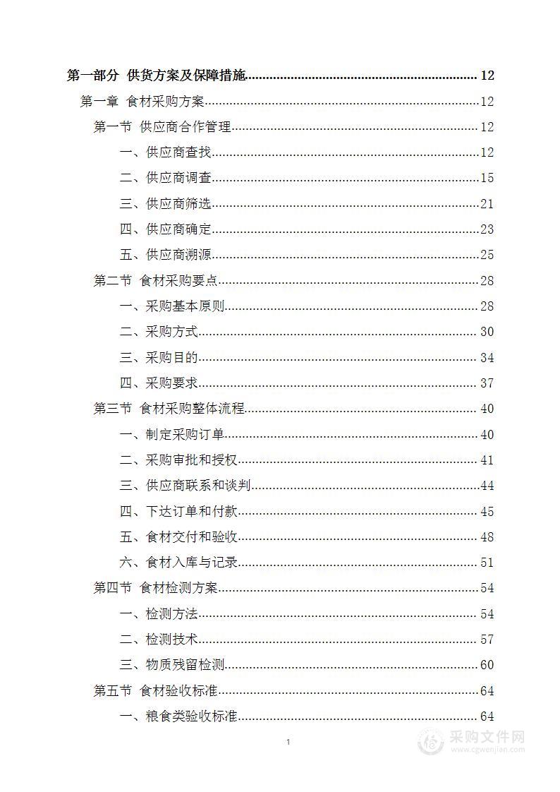 学校食堂食材定点供应商服务机构采购项目