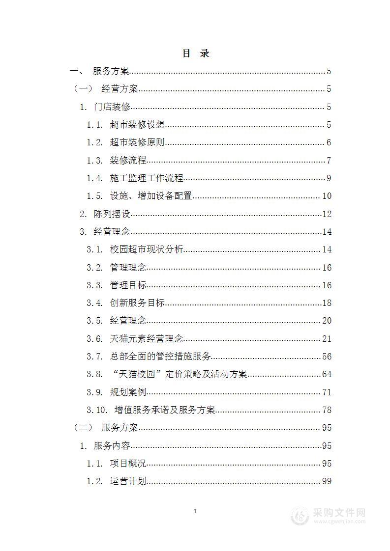 大学经营性房屋租赁项目投标方案