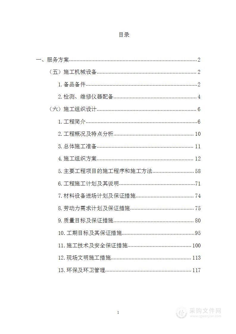 医院零星消防系统改造工程投标方案