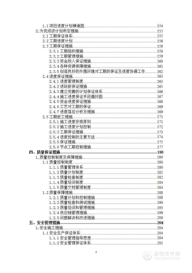 市政工程项目投标方案