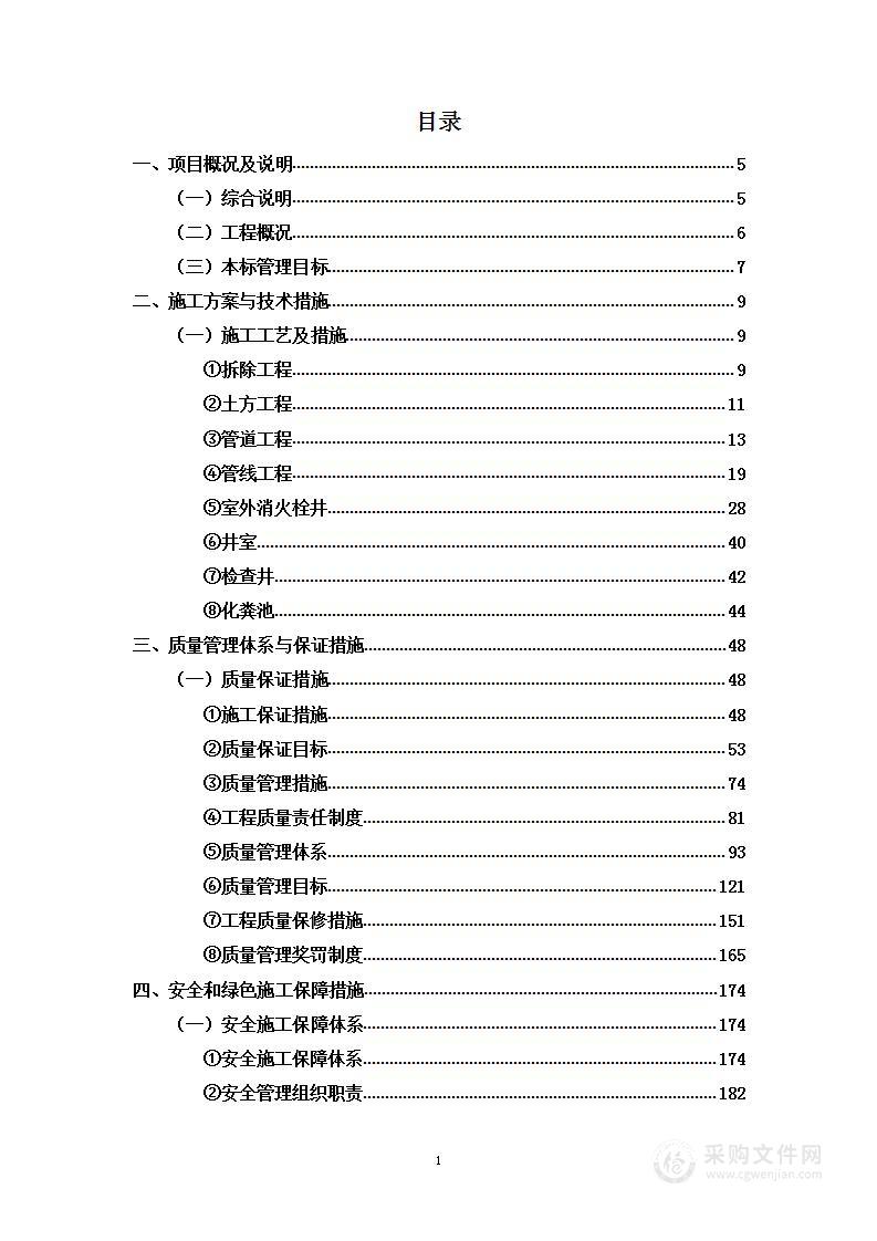 水网改造工程项目投标方案