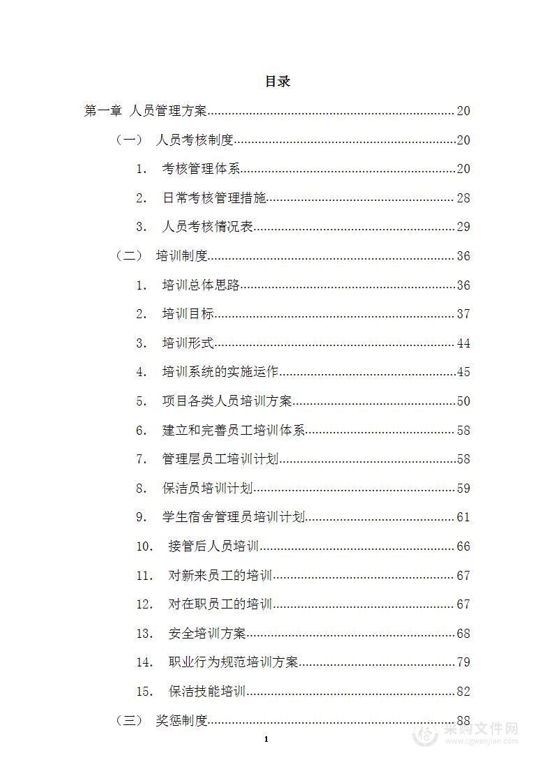 博物馆物业管理投标文件