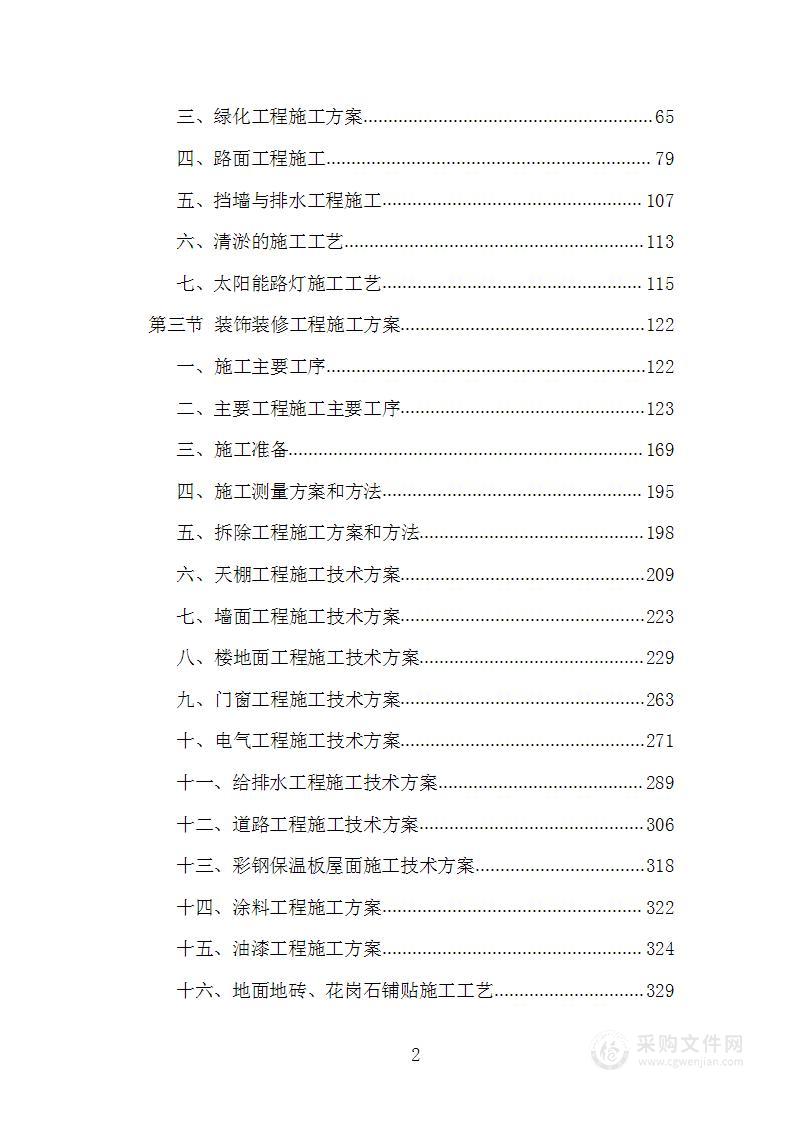 工程施工劳务作业投标方案