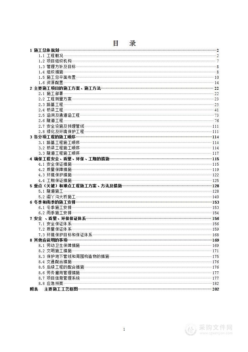 某高速路工程施工组织设计