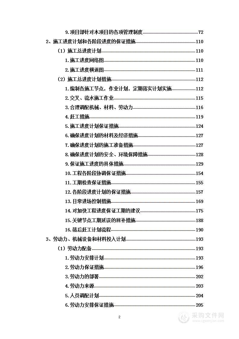 某酒店配套工程道路工程项目投标方案