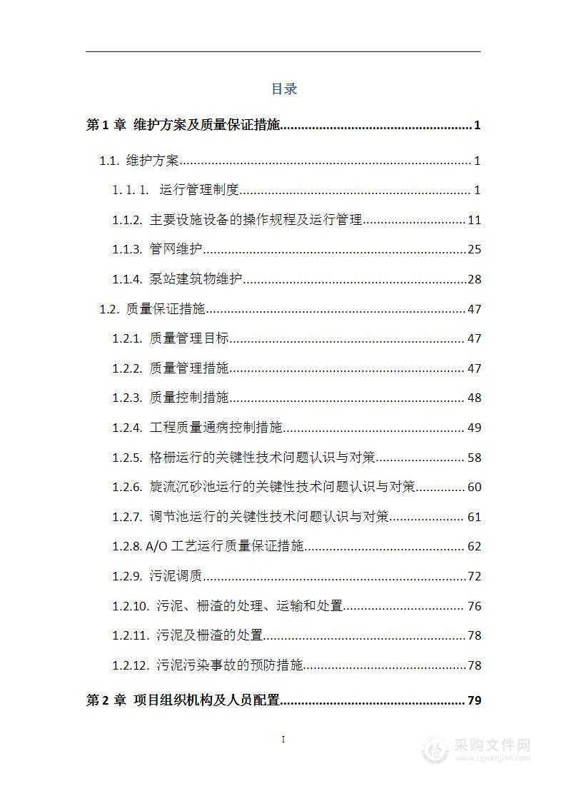 水电站供水管网维护及污水厂站运维方案