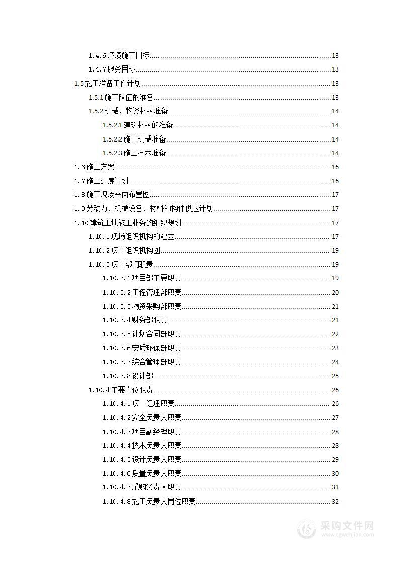 新建主体结构装修施工组织设计