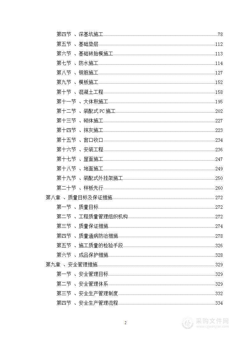 图文方案—公寓及底商项目建筑工程投标方案446页