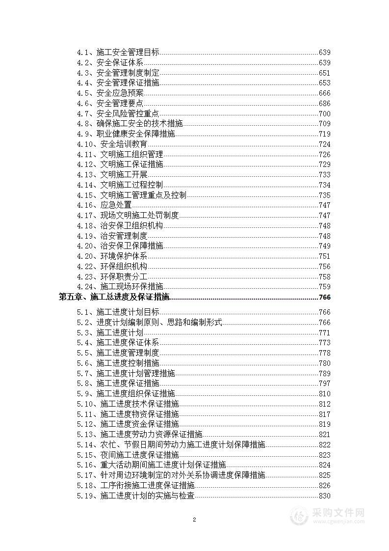 某小区建设项目配套工程投标方案930页