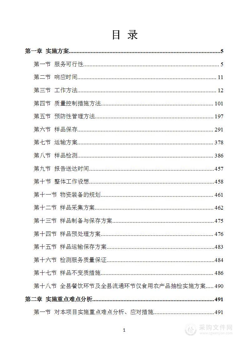 食品食材检验检测方案