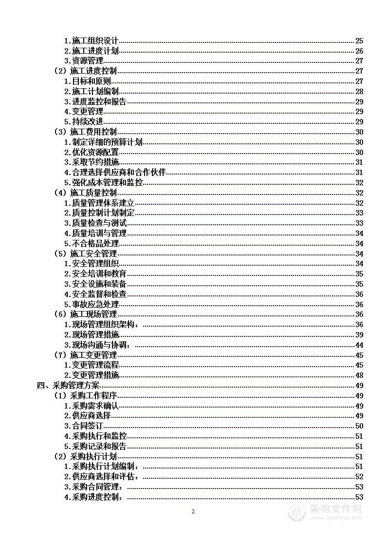 集镇改造提升工程投标方案