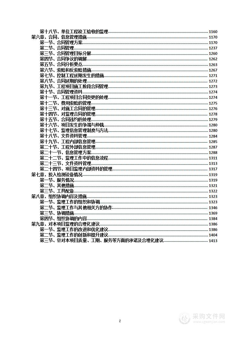 高标准农田建设监理技术方案投标方案