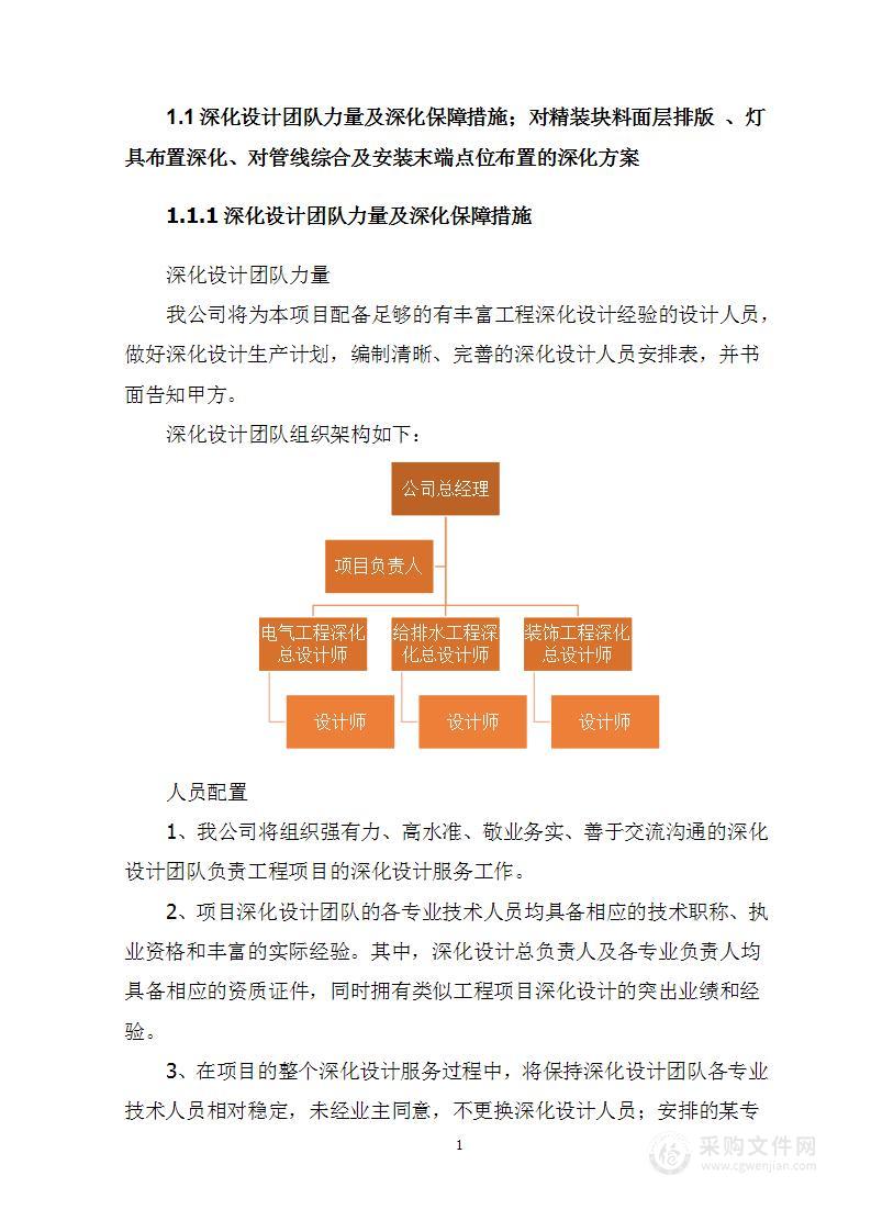 地块高中及幼儿园精装修项目投标方案